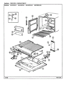 02 - Freezer Compartment parts for Magic Chef Refrigerator RB184RLDV / DG48A from AppliancePartsPros.com