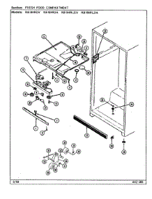 03 - Fresh Food Compartment parts for Magic Chef Refrigerator RB184RLDV / DG48A from AppliancePartsPros.com
