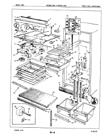 03 - Fresh Food Compartment parts for Magic Chef Refrigerator RB18EA-3AW / 7B03A from AppliancePartsPros.com