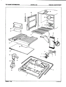 02 - Freezer Compartment parts for Magic Chef Refrigerator RB18FN-3AL / 7B20B from AppliancePartsPros.com