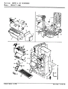 06 - Water & Ice Dispenser parts for Magic Chef Refrigerator RB18JA-4AW / 9A32B from AppliancePartsPros.com