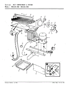 05 - Unit Compartment & System parts for Magic Chef Refrigerator RB18JA-4AW / 9A32A from AppliancePartsPros.com