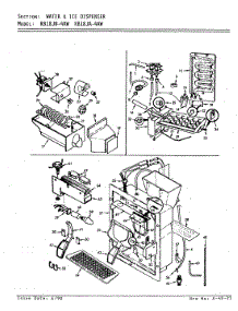 06 - Water & Ice Dispenser parts for Magic Chef Refrigerator RB18JA-4AW / 9A32A from AppliancePartsPros.com