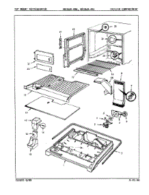 03 - Freezer Compartment parts for Magic Chef Refrigerator RB18JN-4AL / 9A31B from AppliancePartsPros.com