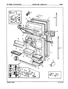 02 - Doors parts for Magic Chef Refrigerator RB18JN-4AL / 9A82A from AppliancePartsPros.com