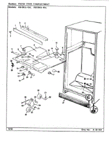 04 - Fresh Food Compartment parts for Magic Chef Refrigerator RB18KA-4AL / BG45C from AppliancePartsPros.com