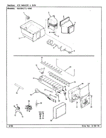 06 - Ice Maker & Bin parts for Magic Chef Refrigerator RB18KA-4AW / BG42C from AppliancePartsPros.com