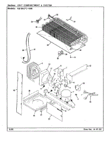 07 - Unit Compartment & System parts for Magic Chef Refrigerator RB18KA-4AW / BG42C from AppliancePartsPros.com