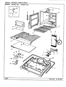 02 - Freezer Compartment parts for Magic Chef Refrigerator RB18KN-4AL / BG44C from AppliancePartsPros.com