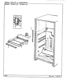 08 - Shelves & Accessories parts for Magic Chef Refrigerator RB18KN-4AL / BG44C from AppliancePartsPros.com
