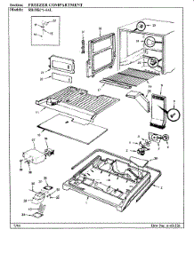 02 - Freezer Compartment parts for Magic Chef Refrigerator RB18KN-4AL / AG44C from AppliancePartsPros.com