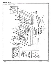02 - Doors parts for Magic Chef Refrigerator RB18KN-4AW / BG43A from AppliancePartsPros.com