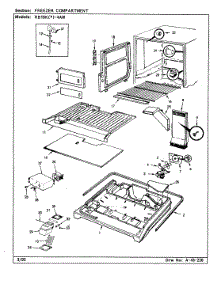03 - Freezer Compartment parts for Magic Chef Refrigerator RB18KN-4AW / BG42A from AppliancePartsPros.com