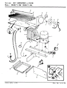 07 - Unit Compartment & System parts for Magic Chef Refrigerator RB18KN-4BL / BG47A from AppliancePartsPros.com