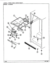 03 - Fresh Food Compartment parts for Magic Chef Refrigerator RB190PW / DE70A from AppliancePartsPros.com