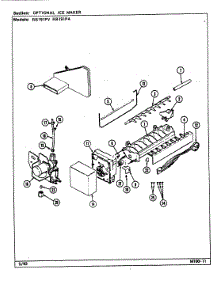 05 - Optional Ice Maker parts for Magic Chef Refrigerator RB191PA / DE77A from AppliancePartsPros.com