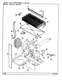 07 - Unit Compartment & System parts for Magic Chef Refrigerator RB191PLA from AppliancePartsPros.com