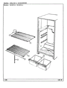 06 - Shelves & Accessories parts for Magic Chef Refrigerator RB191PLV from AppliancePartsPros.com