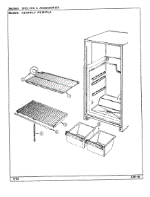 04 - Shelves & Accessories parts for Magic Chef Refrigerator RB191PLV / DE69A from AppliancePartsPros.com