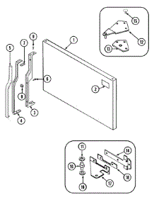 03 - Freezer Outer Door parts for Magic Chef Refrigerator RB1920TM from AppliancePartsPros.com