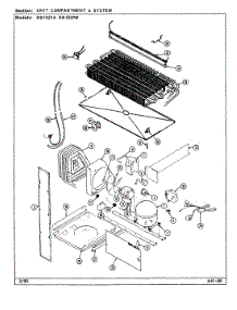 05 - Unit Compartment & System parts for Magic Chef Refrigerator RB192PW / DE71A from AppliancePartsPros.com
