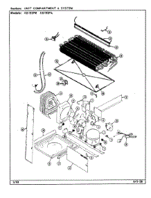 07 - Unit Compartment & System parts for Magic Chef Refrigerator RB193PA from AppliancePartsPros.com