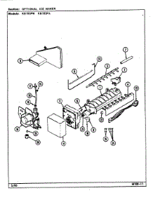 05 - Optional Ice Maker parts for Magic Chef Refrigerator RB193PA / DE74A from AppliancePartsPros.com