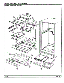 06 - Shelves & Accessories parts for Magic Chef Refrigerator RB193PW from AppliancePartsPros.com