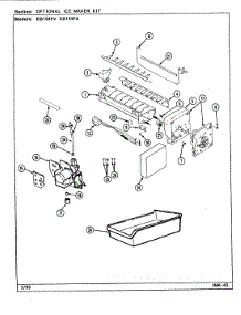 03 - Optional Ice Maker Kit parts for Magic Chef Refrigerator RB194PV / DE75A from AppliancePartsPros.com