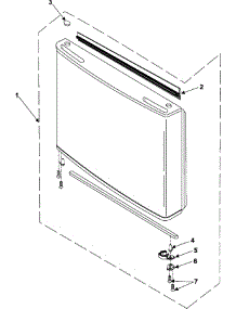 02 - Freezer Door parts for Samsung Refrigerator RB195BSSB from AppliancePartsPros.com