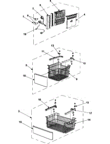 03 - Freezer Shelves parts for Samsung Refrigerator RB195BSVQ from AppliancePartsPros.com