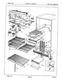 03 - Fresh Food Compartment parts for Magic Chef Refrigerator RB19EA-2A / 7C07A from AppliancePartsPros.com