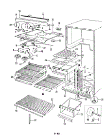 03 - Fresh Food Compartment parts for Magic Chef Refrigerator RB19EY-2A / 5C47A from AppliancePartsPros.com