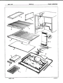 02 - Freezer Compartment parts for Magic Chef Refrigerator RB19FA-2A / 7C18A from AppliancePartsPros.com