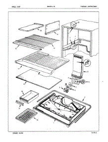 02 - Freezer Compartment parts for Magic Chef Refrigerator RB19FA-3A / 7C19A from AppliancePartsPros.com