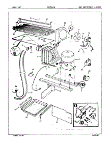 04 - Unit Compartment & System parts for Magic Chef Refrigerator RB19FN-3A / 5E77A from AppliancePartsPros.com