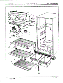 03 - Fresh Food Compartment parts for Magic Chef Refrigerator RB19FY-1A / 7C37A from AppliancePartsPros.com