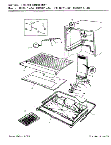 02 - Freezer Compartment parts for Magic Chef Refrigerator RB19HA-1AFL / 8C66B from AppliancePartsPros.com