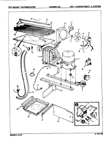 04 - Unit Compartment & System parts for Magic Chef Refrigerator RB19HA-2A / 8C68A from AppliancePartsPros.com