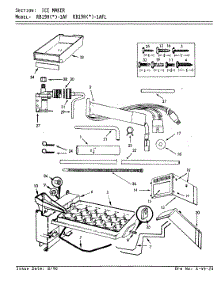 02 - Ice Maker parts for Magic Chef Refrigerator RB19HN-1AL / 9B56A from AppliancePartsPros.com