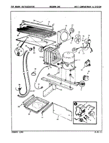 04 - Unit Compartment & System parts for Magic Chef Refrigerator RB19HN-1AR / 9B64A from AppliancePartsPros.com