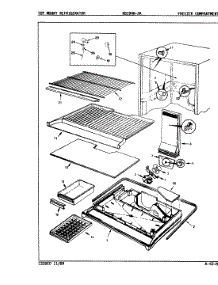 02 - Freezer Compartment parts for Magic Chef Refrigerator RB19HN-2A / 9B59A from AppliancePartsPros.com