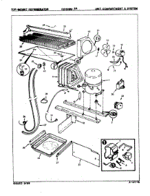 02 - Unit Compartment & System parts for Magic Chef Refrigerator RB19HN-3A / 8C67A from AppliancePartsPros.com