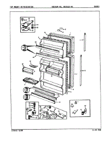 02 - Doors parts for Magic Chef Refrigerator RB19JA-4A / 9A22C from AppliancePartsPros.com