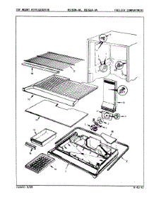 03 - Freezer Compartment parts for Magic Chef Refrigerator RB19JA-4A / 9A22A from AppliancePartsPros.com