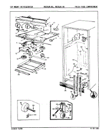 03 - Fresh Food Compartment parts for Magic Chef Refrigerator RB19JN-4A / 9A21B from AppliancePartsPros.com