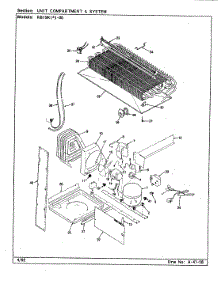04 - Unit Compartment & System parts for Magic Chef Refrigerator RB19KA-00 / BG41A from AppliancePartsPros.com