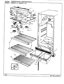 03 - Fresh Food Compartment parts for Magic Chef Refrigerator RB19KA-1AL / AG52A from AppliancePartsPros.com