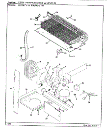 04 - Unit Compartment & System parts for Magic Chef Refrigerator RB19KA-1AL / AG52B from AppliancePartsPros.com