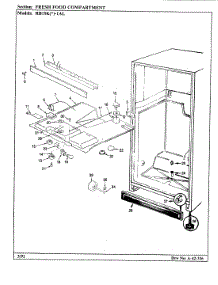 03 - Fresh Food Compartment parts for Magic Chef Refrigerator RB19KA-1AL / BG52C from AppliancePartsPros.com